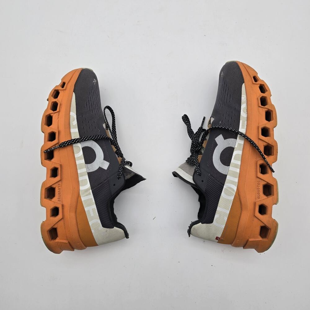 On Running Shoes Mens Size 7 Cloudmaster On Cloud Orange Gray Turmeric